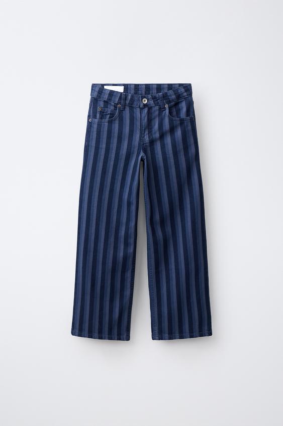 بنطلون WIDE LEG مخطط - خطوط by Zara - Image 0