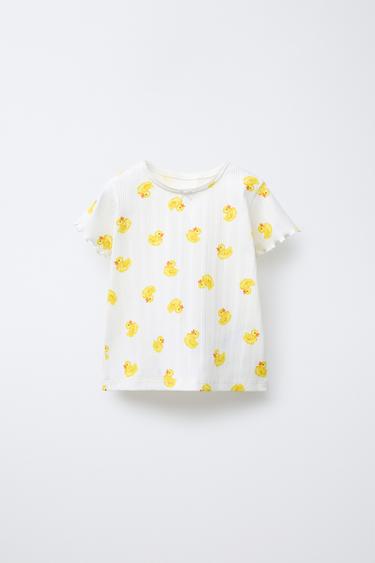 2-6 ANS/ PYJAMA CÔTELÉ PETITS CANARDS - Écru de Zara - Image 1