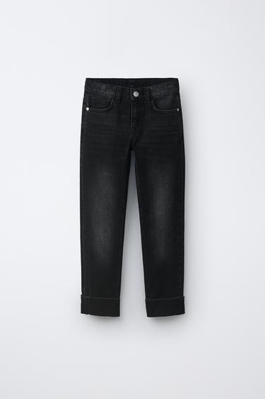 STRAIGHT JEANS - Anthracite Grey by Zara