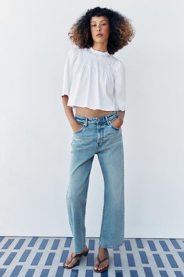 TOP NIDO DE ABEJA - Blanco de Zara