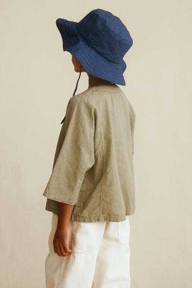 CHEMISE À COL MAO CRÉÉE PAR CARAMEL LONDON X ZARA - Kaki de Zara - Image 5