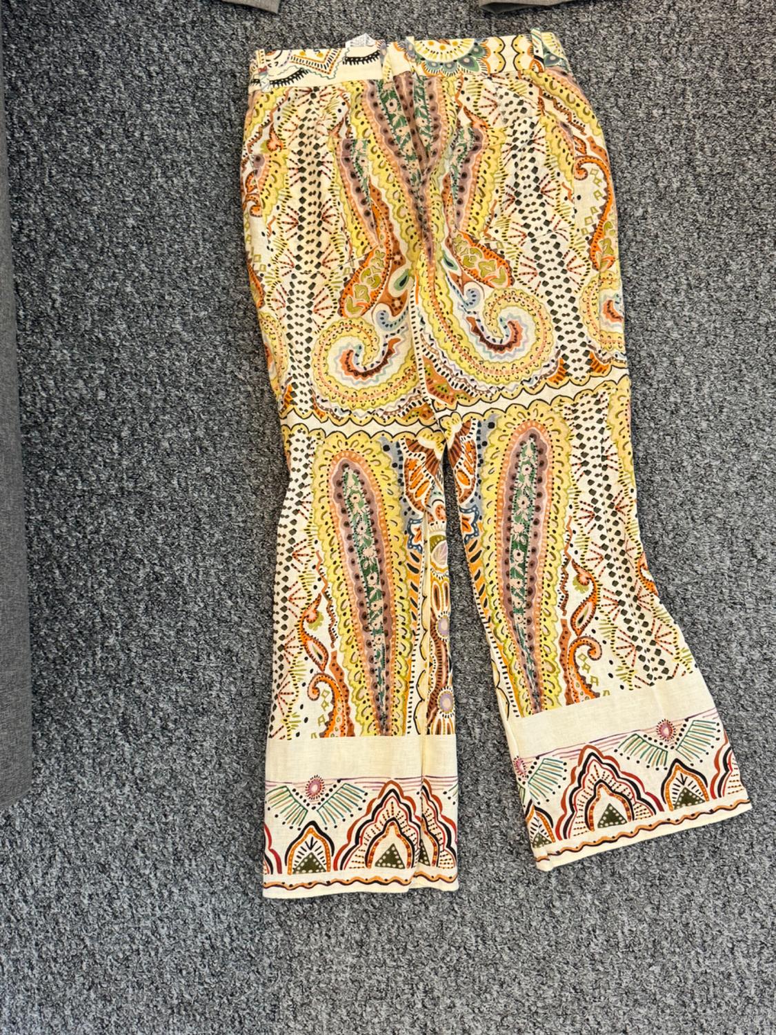 PRINTED FLARED TROUSERS - Image 2