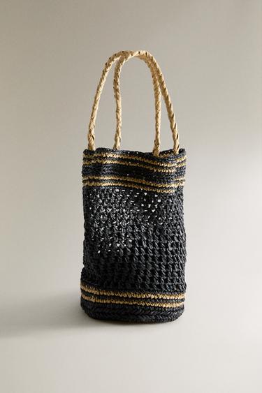 PAPER TOTE BAG - Two-tone by Zara - Image 1