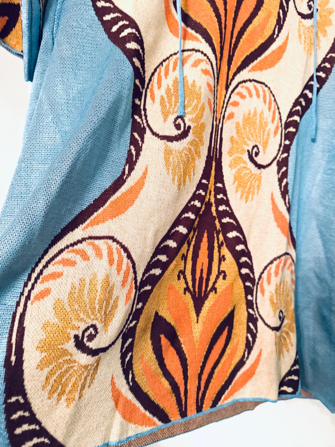 SHORT JACQUARD KNIT TUNIC DRESS - Image 2