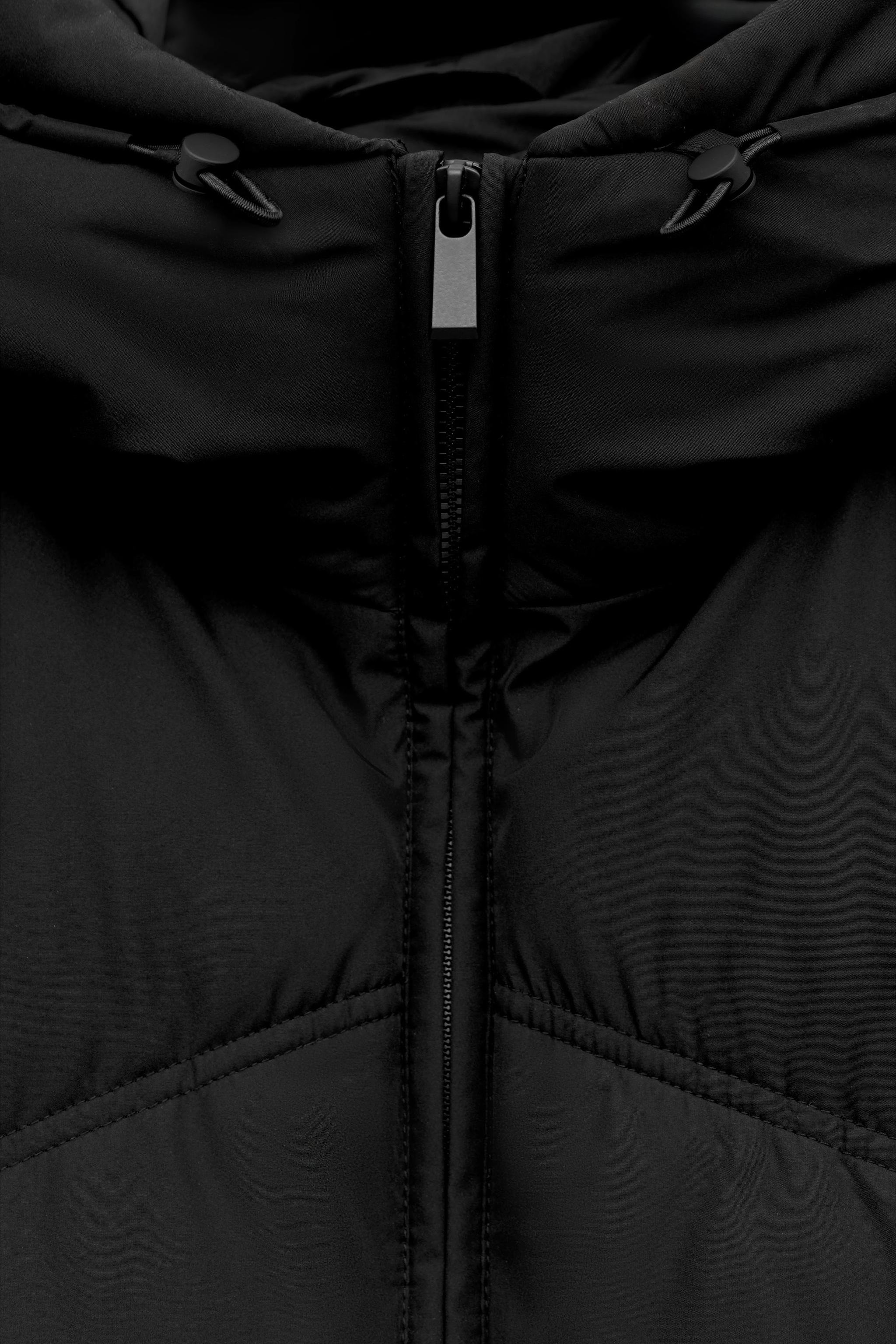 WATER-REPELLENT WINDPROOF PADDED HOODIE JACKET