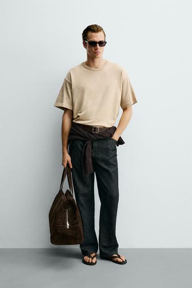 KAMISETA EGITURADUNA, RELAXED FIT - Vigoré bisoi kolorea, Zara-rena