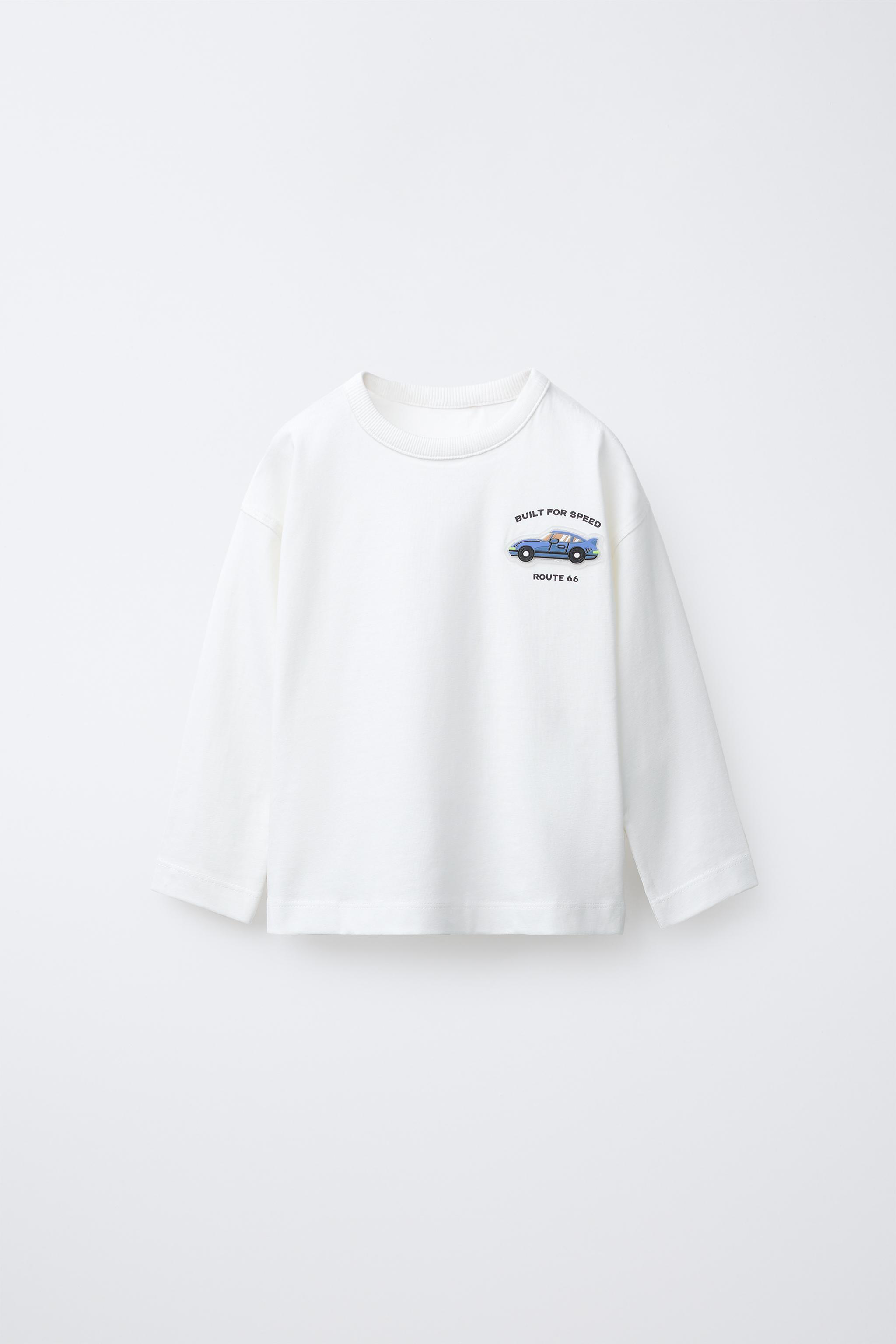 RUBBER APPLIQUÉ T-SHIRT - Green | ZARA United States