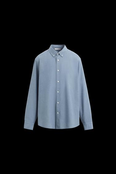 REGULAR FIT SHIRT - dusty blue by Zara - Image 0