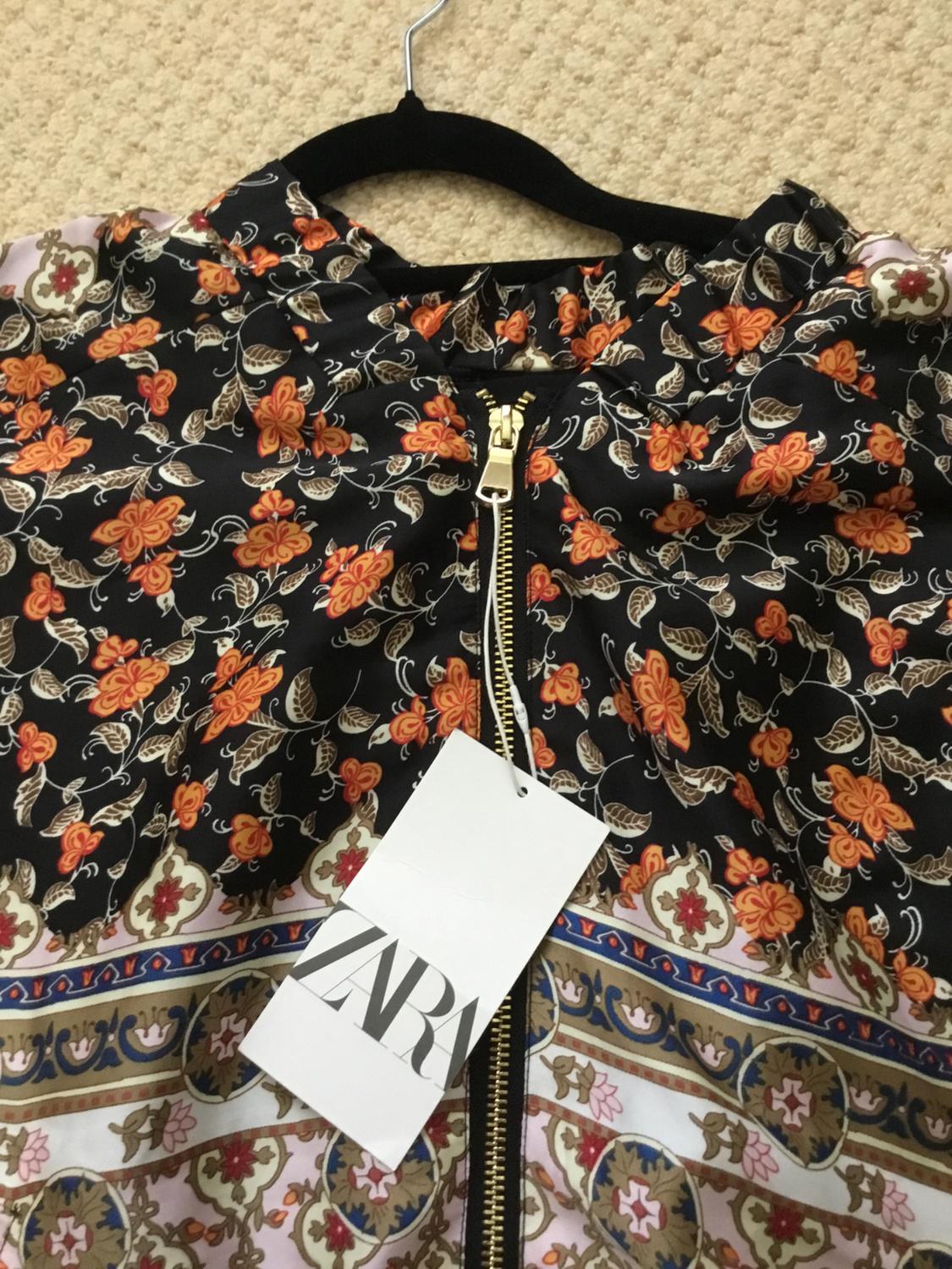 FLORAL PRINT BOMBER JACKET - Image 3