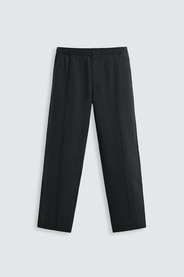 JOGGER TROUSERS WITH SEAM DETAIL - Anthracite grey by Zara