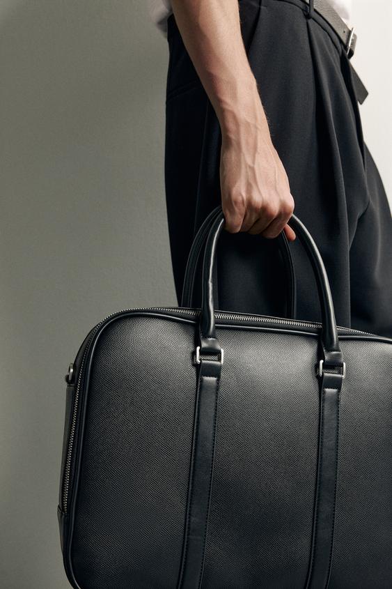 TEXTURED BRIEFCASE - Black de Zara - Imagen 0
