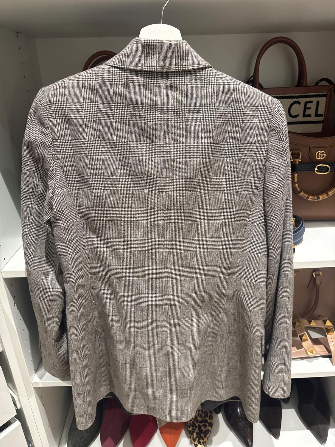CHECKED DOUBLE-BREASTED JACKET - Image 2