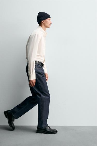 JEAN COUPE DROITE LONGUEUR CHEVILLE SELVEDGE - Bleu de Zara - Image 5