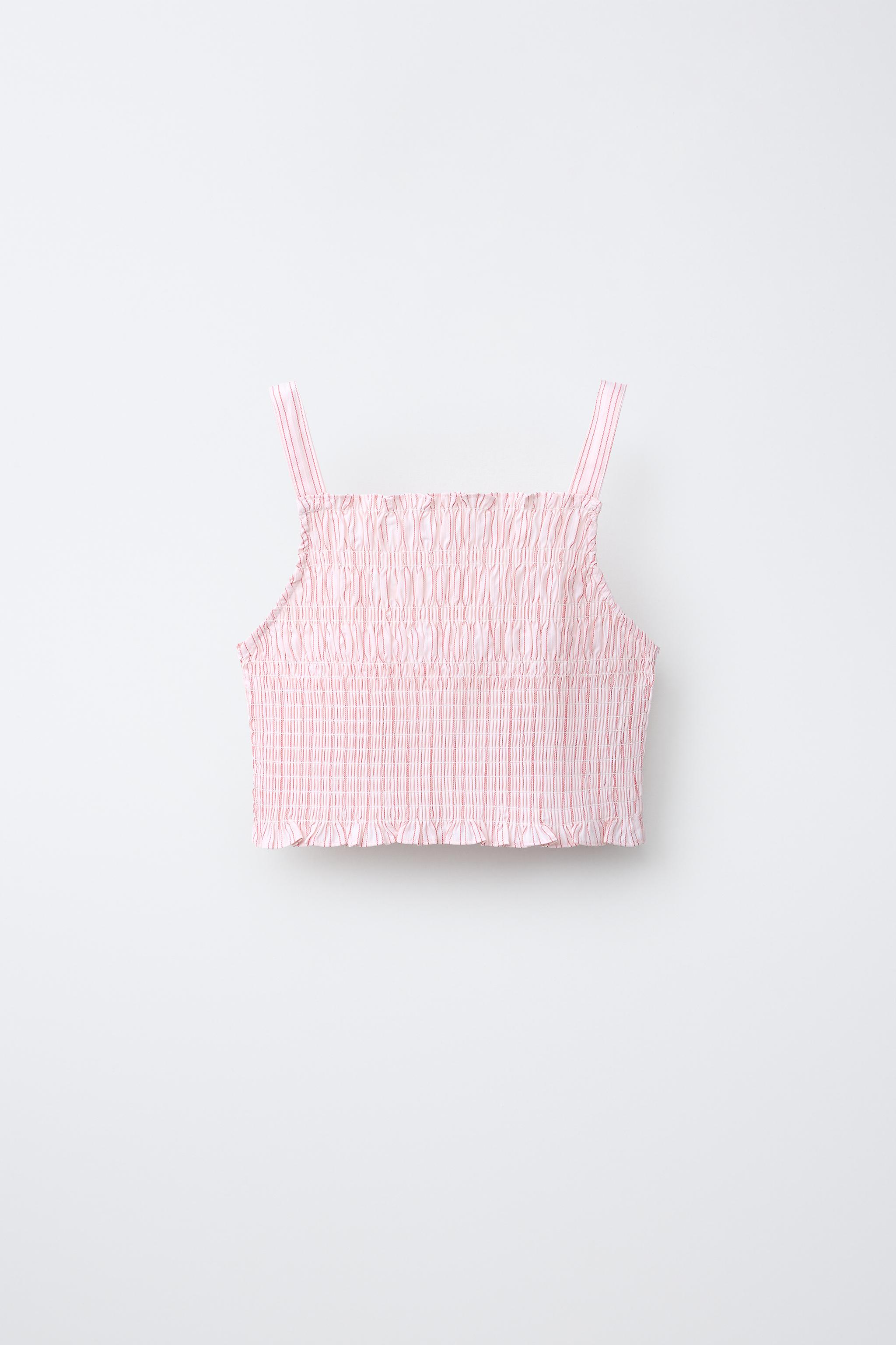 CHEMISE ET TOP À RAYURES FLEURS PAILLETTES