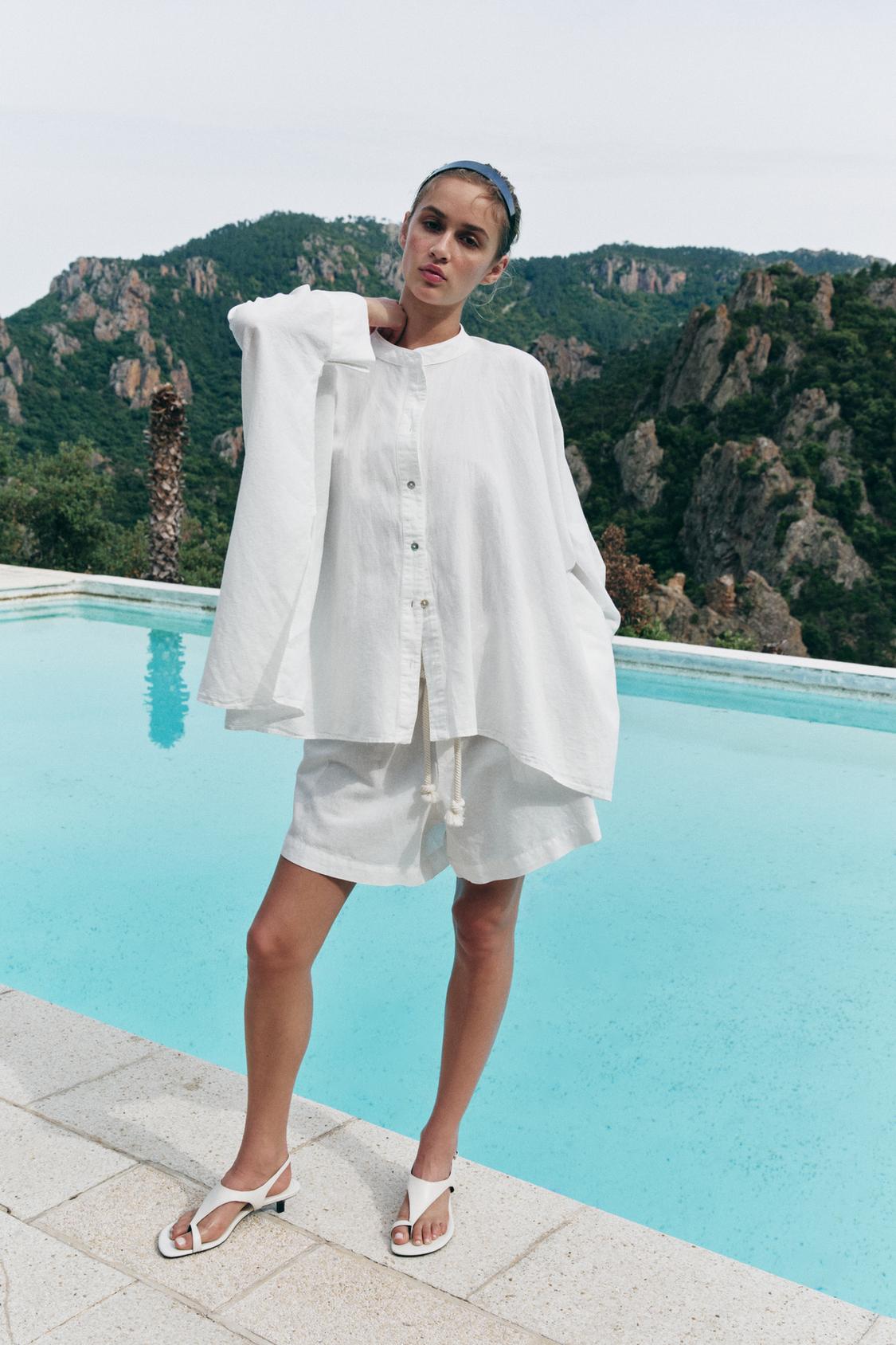 CAMISA CAPA CON LINO ZW COLLECTION