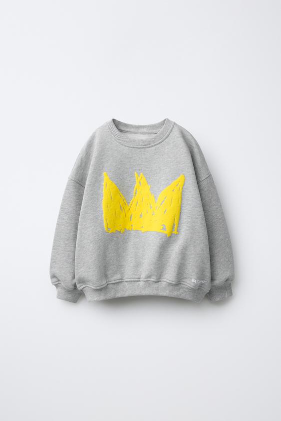 MOLETOM BASQUIAT® - Cinza-vigoré da Zara - Imagem 0