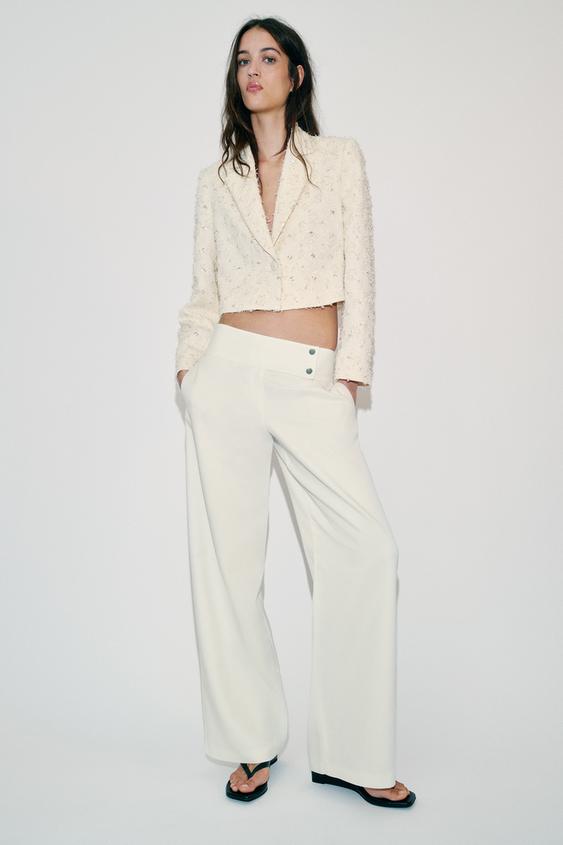 EMBELLISHED FRINGED CROPPED BLAZER from Zara - $99.90