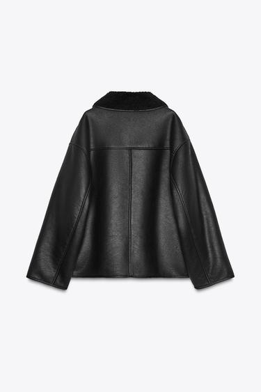 ZW COLLECTION DOUBLE-FACED JACKET - Black by Zara - Image 7