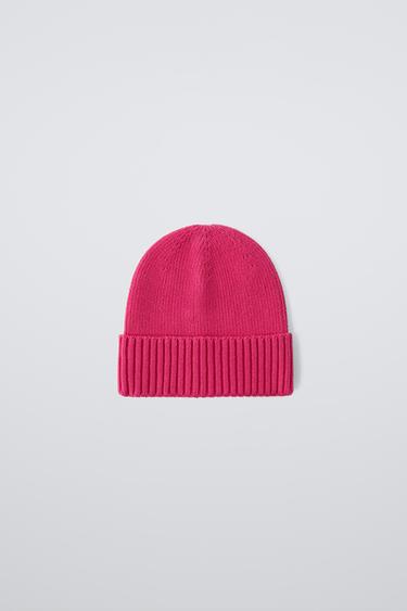 KNIT BEANIE - Pink by Zara