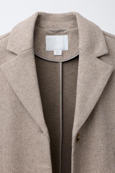 BASIC WOOL COAT - Light beige de Zara - Image 6
