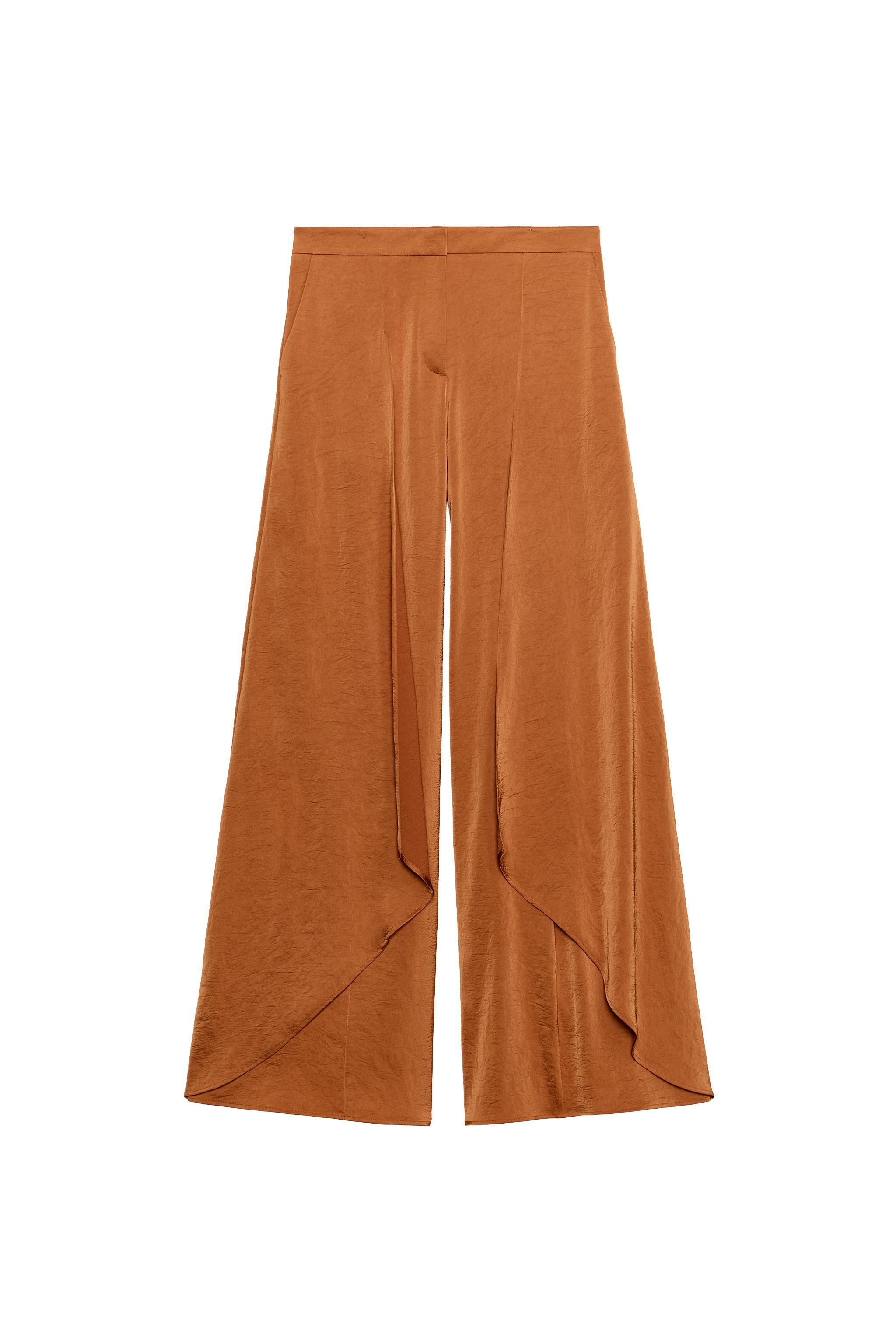 PANTALÓN FLUIDO ANCHO VOLANTES