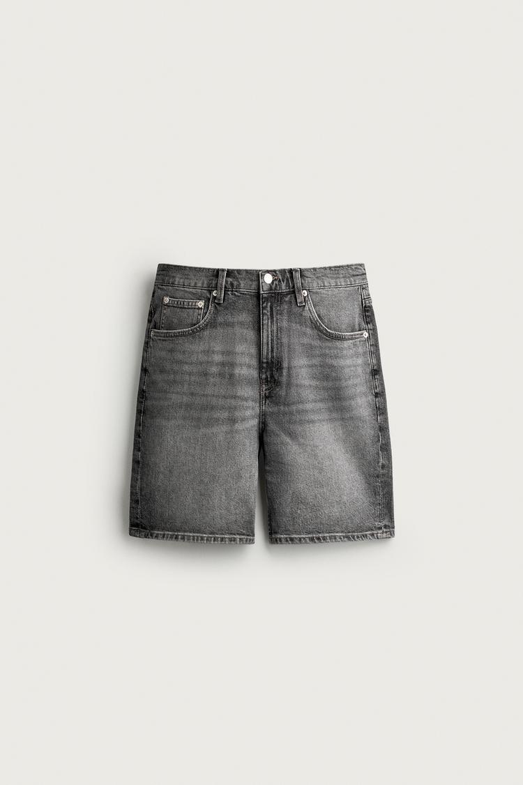 REGULAR FIT DENIM BERMUDA SHORTS