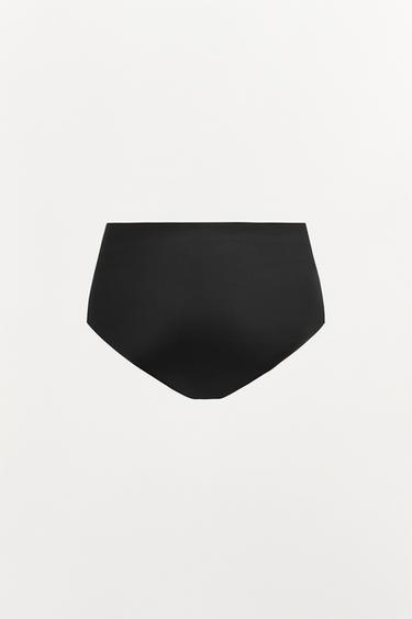 HIGH-WAIST BODY-SHAPING BRIEFS - Black by Zara