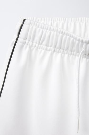 BERMUDA SHORTS WITH PIPING DETAIL - Oyster-white by Zara - Image 2
