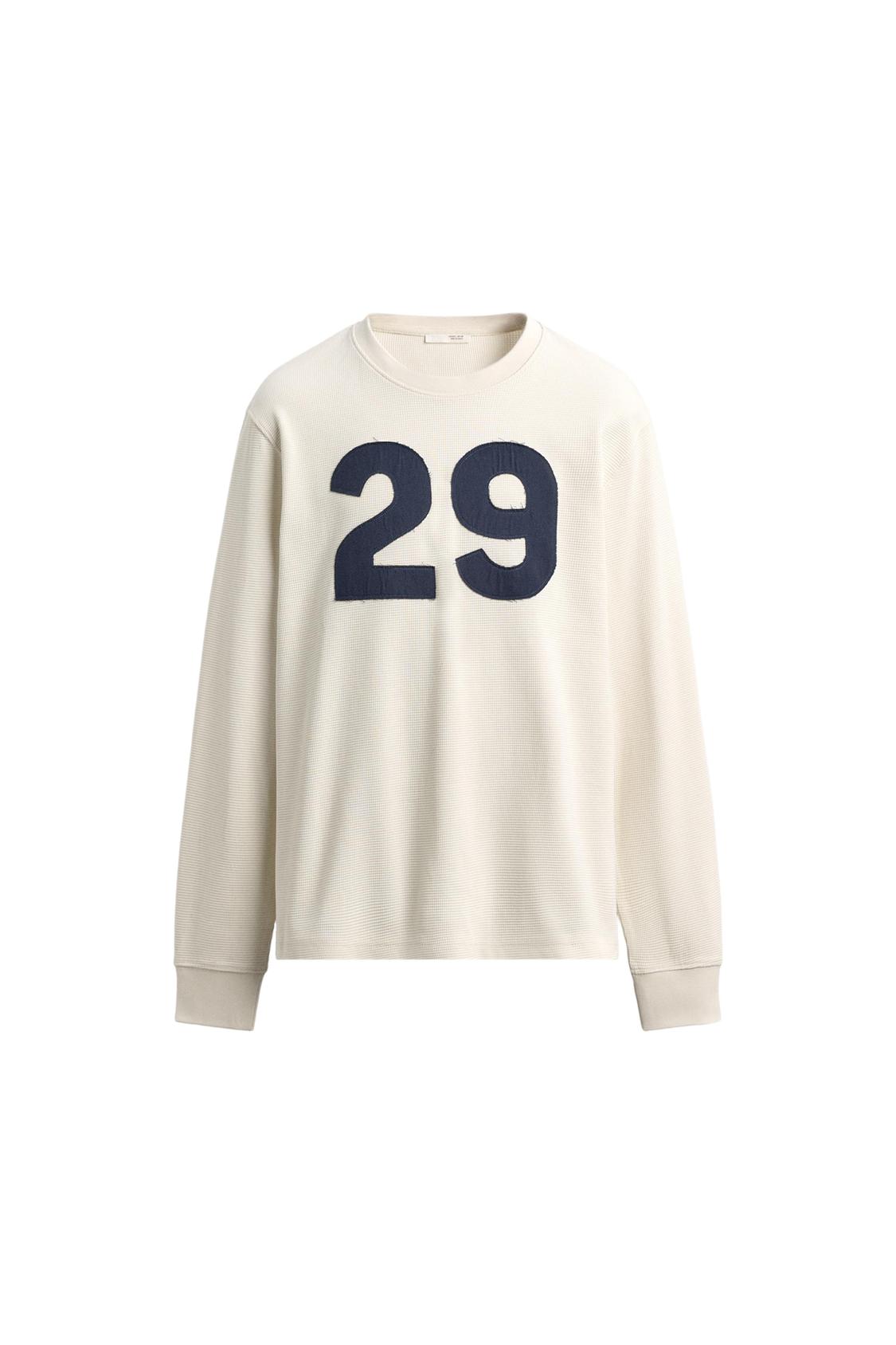 WAFFLE TEXTURED NUMBER T-SHIRT - Image 5