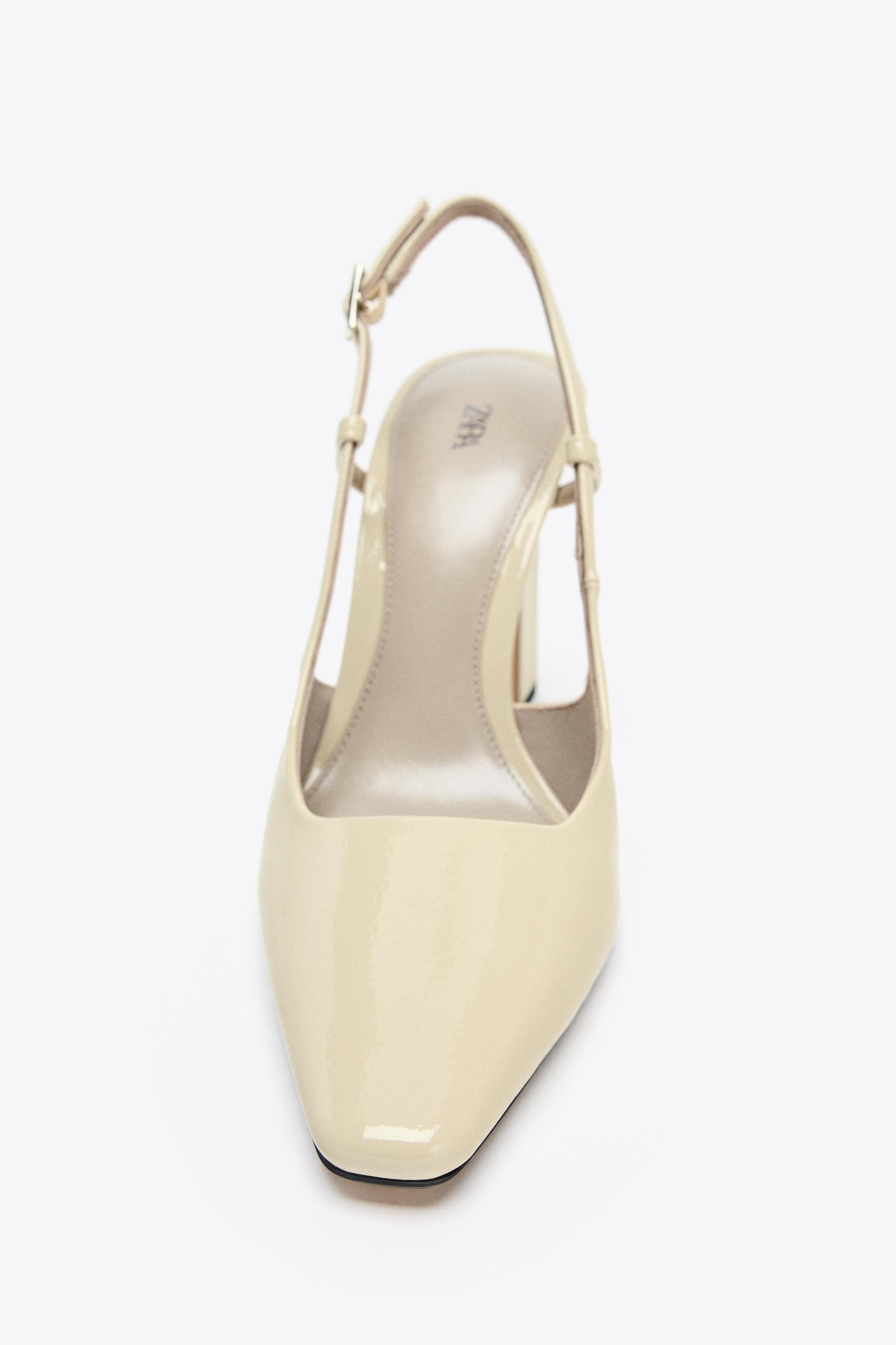 SLINGBACK HEELS - Off White | ZARA United States