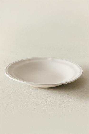 ASSIETTE CREUSE PORCELAINE - Blanc de Zara - Image 4