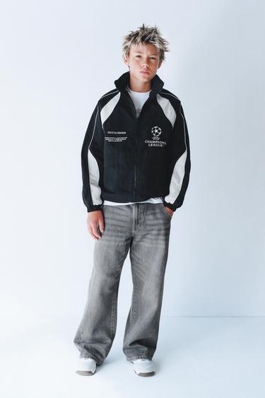 CAZADORA WATER REPELLENT CAPUCHA UEFA CHAMPIONS LEAGUE ® - Negro de Zara
