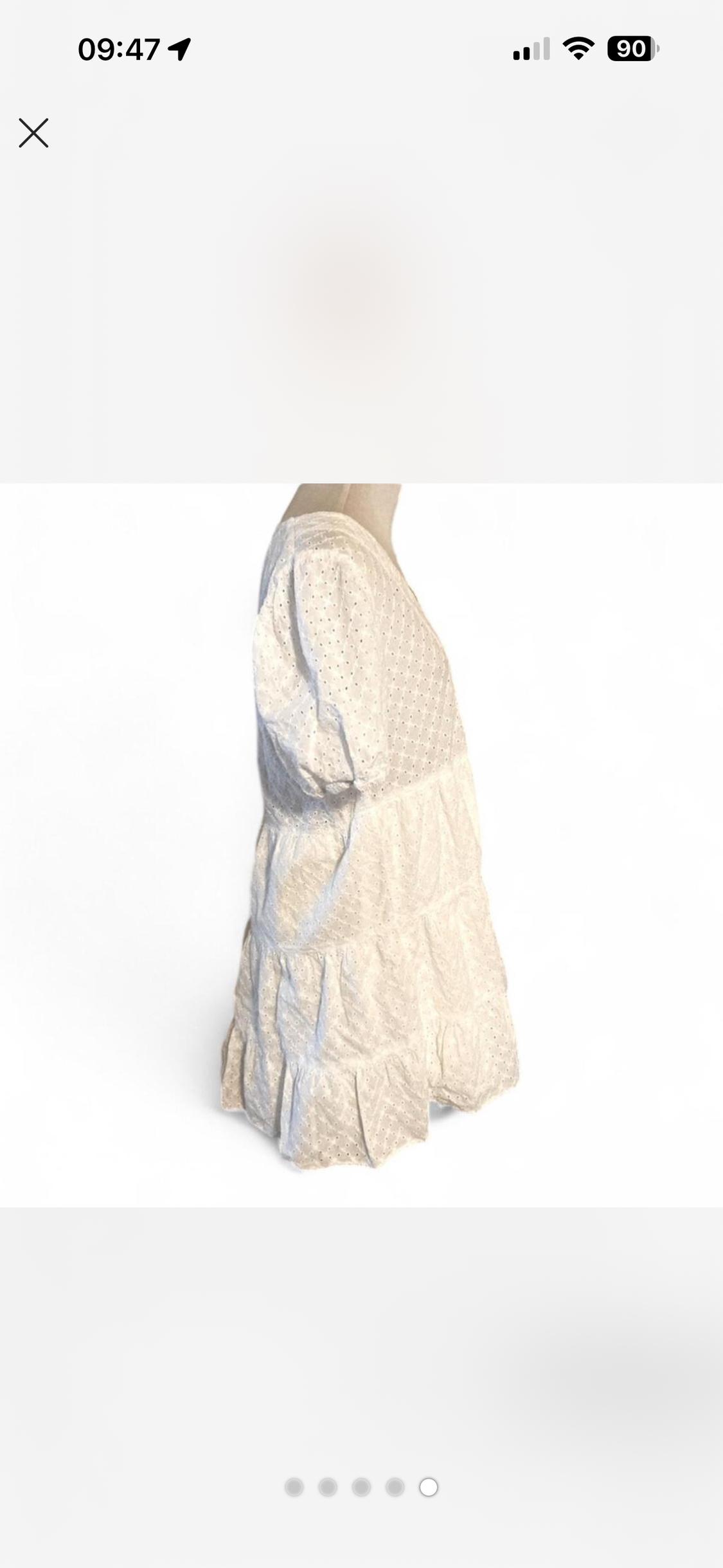 VESTIDO PANELES BORDADOS PERFORADOS - Image 4
