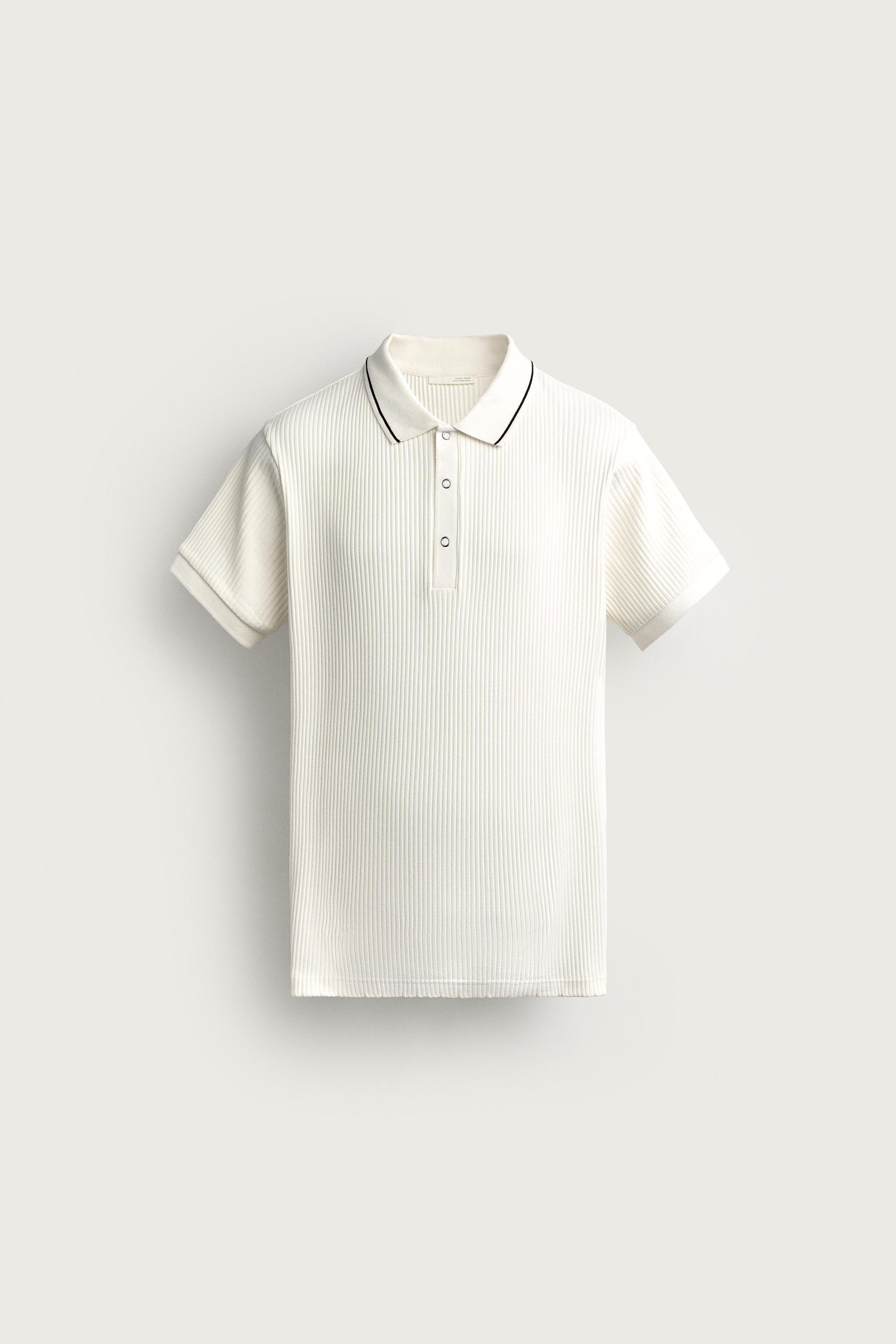 RETRO REGULAR FIT POLO SHIRT — Oyster-white