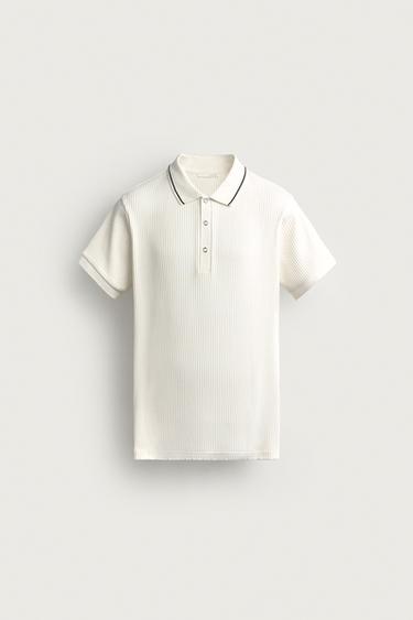 ΠΟΛΟ RETRO REGULAR FIT - Σπασμένο λευκό του Zara