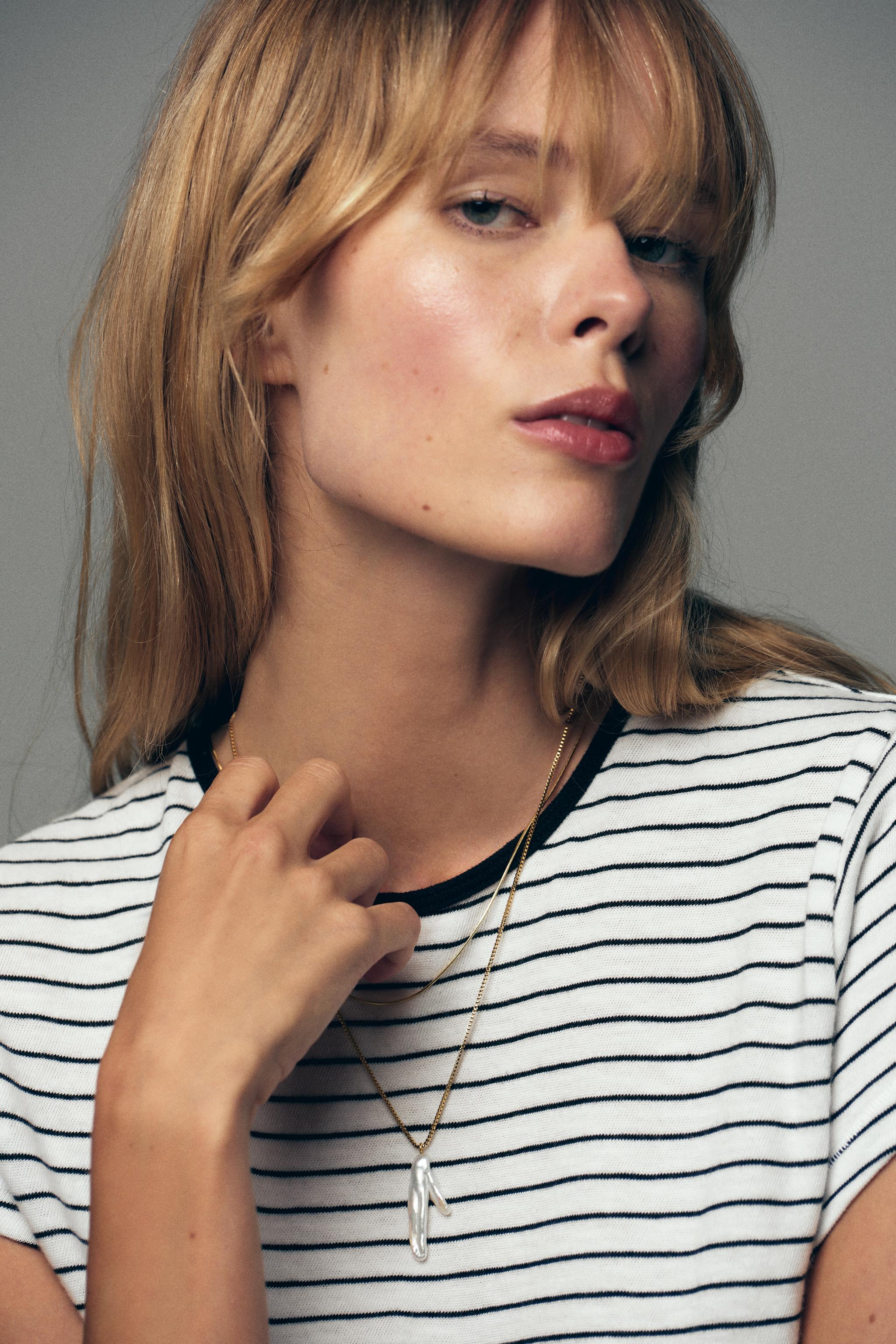 2-PACK WATERPROOF PEARL CHAIN NECKLACES - Golden | ZARA