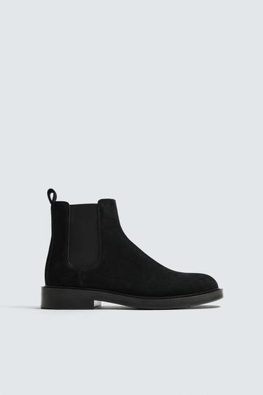 LEATHER CHELSEA BOOTS - Black by Zara