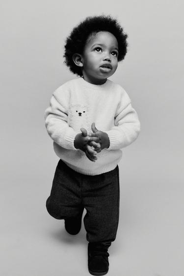 BEAR SWEATER - Ecru by Zara