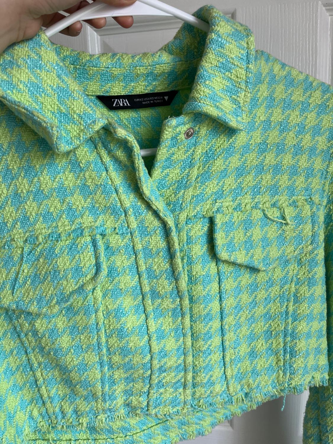 CROPPED GINGHAM JACKET - Image 3