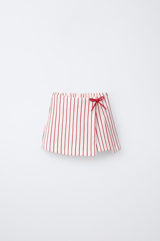 STRIPED BOW SKORT