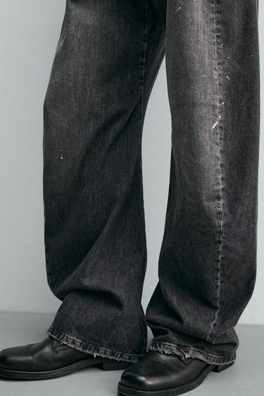 BARREL FIT JEANS WITH TWISTED SEAMS - Charcoal by Zara - Image 6