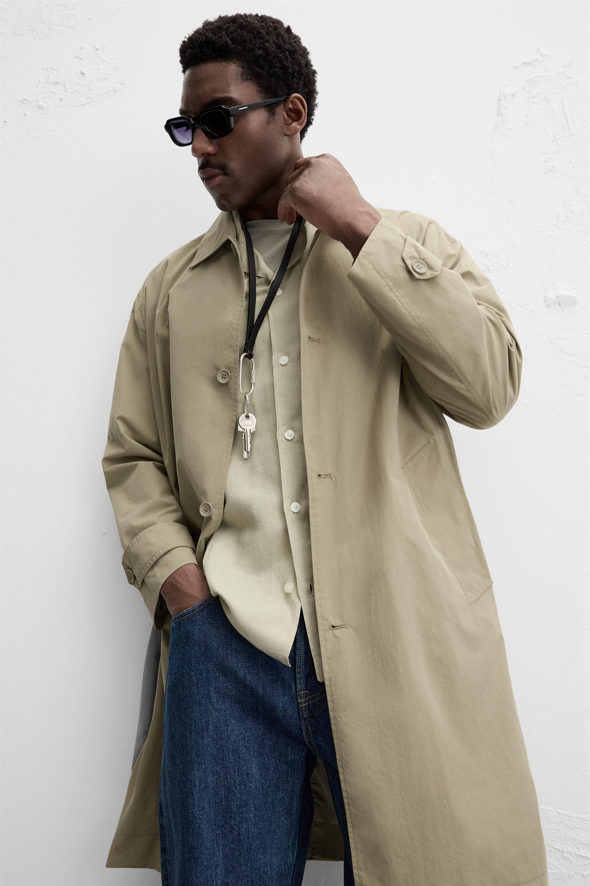 RELAXED FIT トレンチコート - ライトカーキ | ZARA Japan / 日本