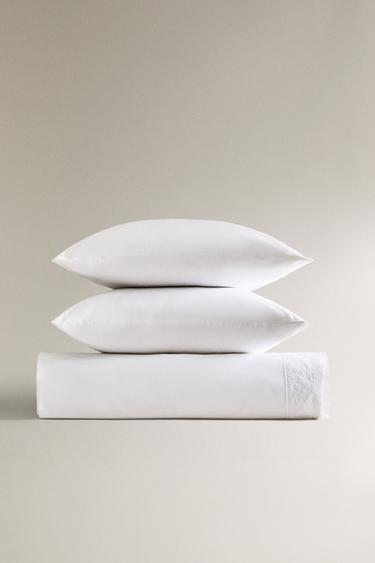 EMBROIDERED DUVET COVER - White by Zara - Image 5