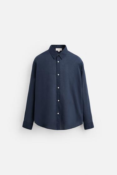 COTTON VOILE SHIRT - Indigo by Zara