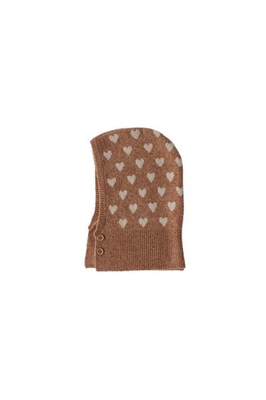 BUTTONED HEARTS BALACLAVA - Pink marl by Zara - Image 0