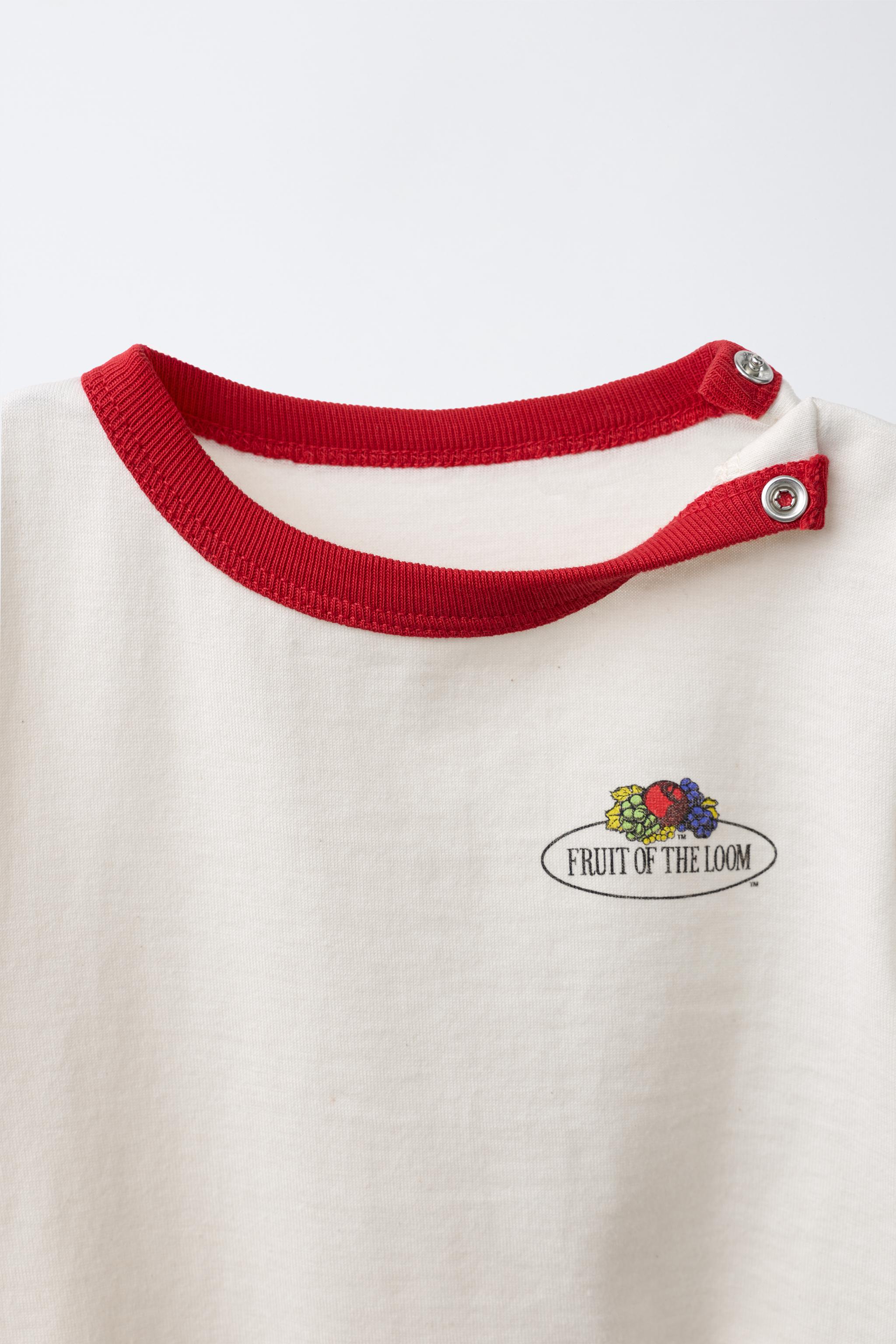 FRUIT OF THE LOOM™ CONTRAST PIPING BODYSUIT