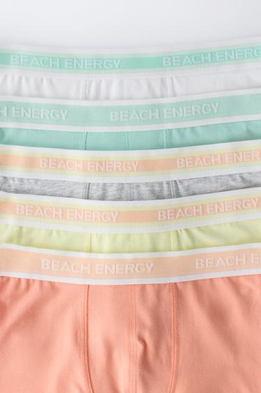 6-14 TAHUN/ PAKET LIMA BOKSER TEKS - Ragam warna dari Zara