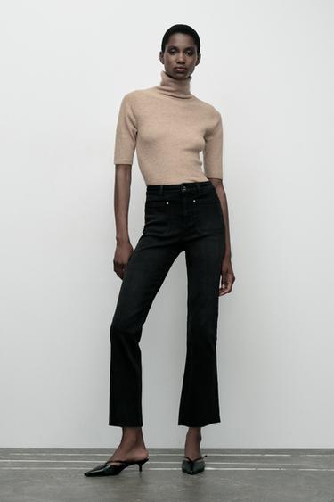 ДЖИНСЫ С ВЫСОКОЙ ПОСАДКОЙ Z1975 MINI FLARE — ЧЕРНЫЙ от Zara — изображение 0