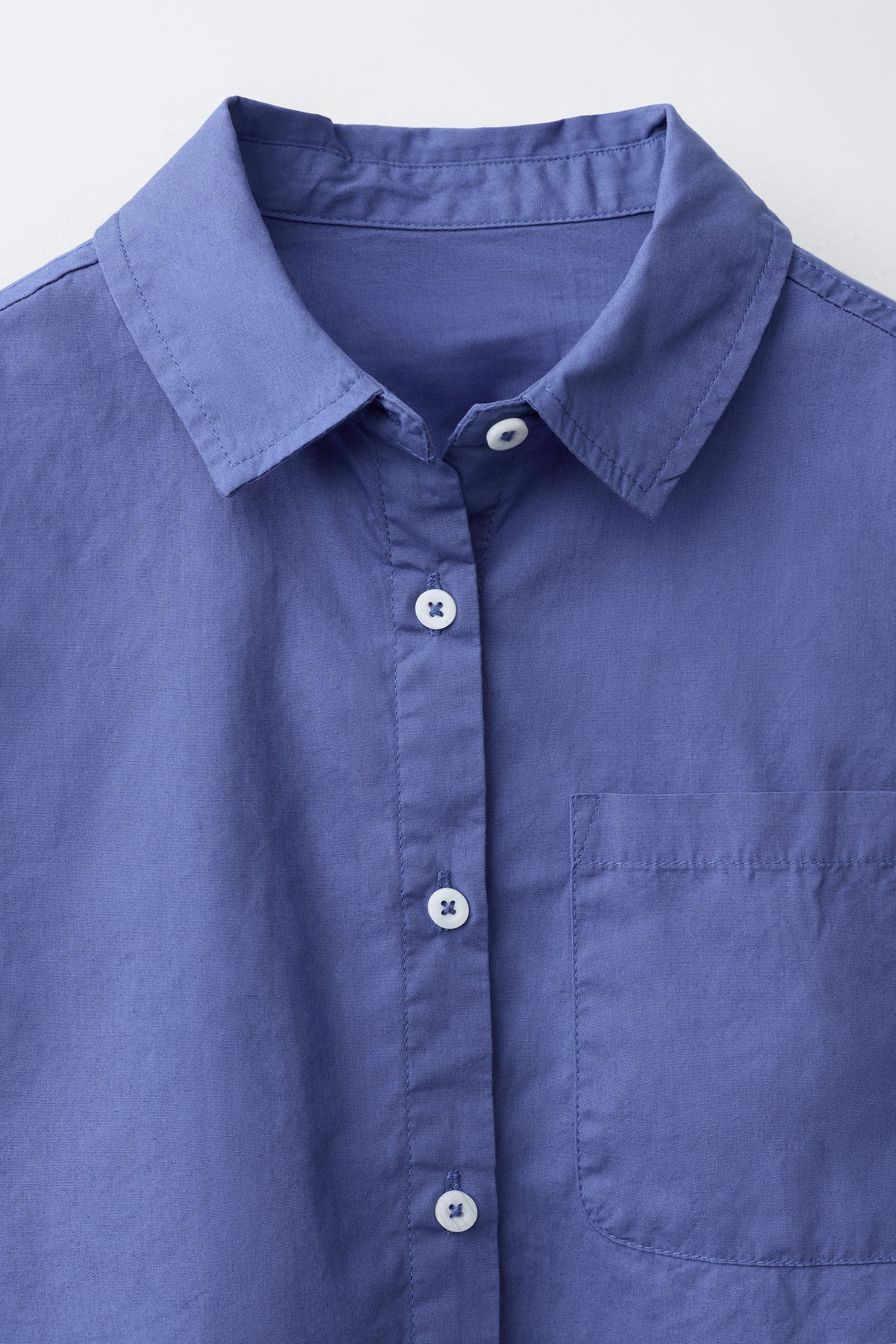 SOLID POPLIN SHIRT