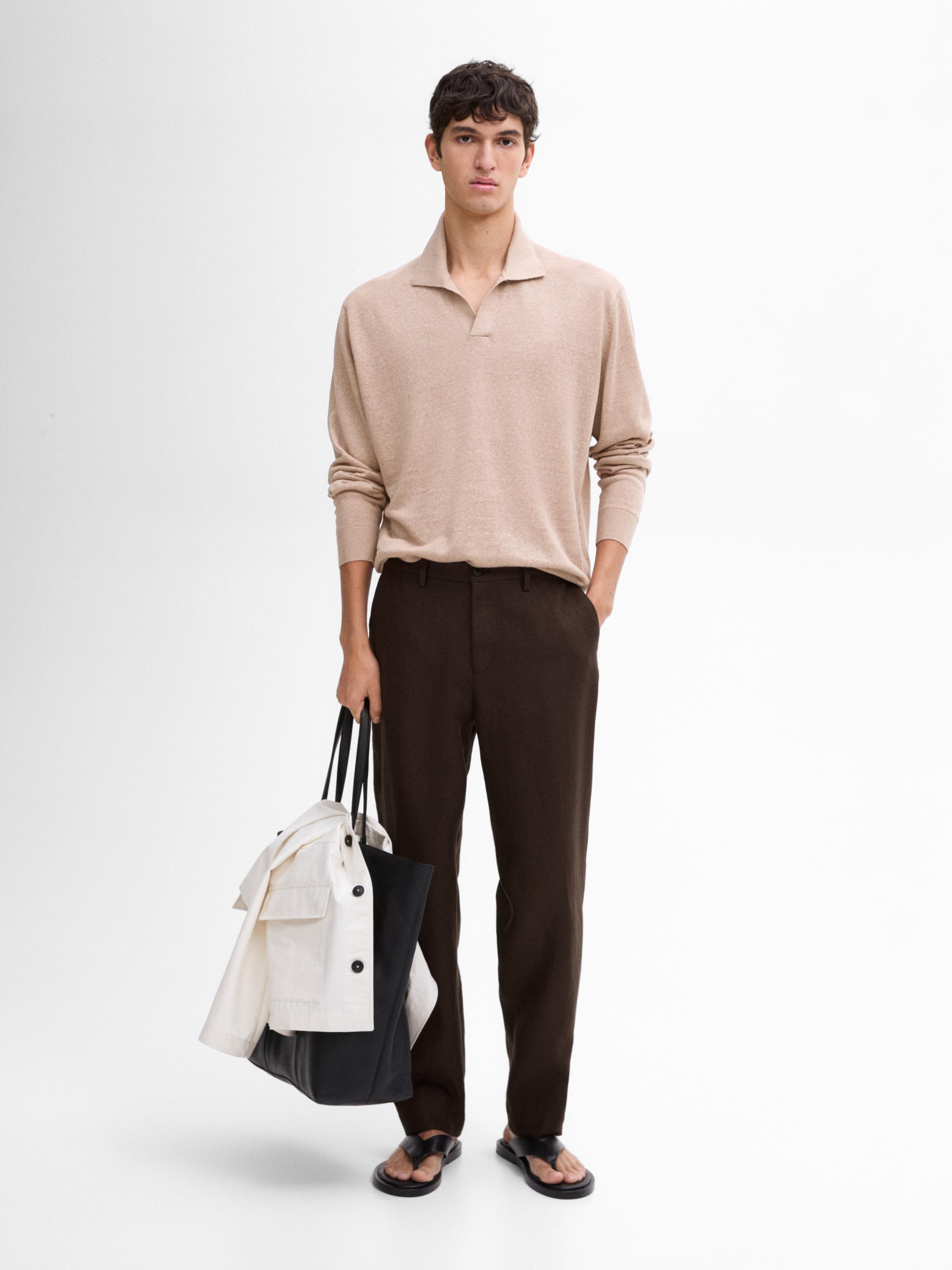 Knit polo sweater with cotton | ZARA United States